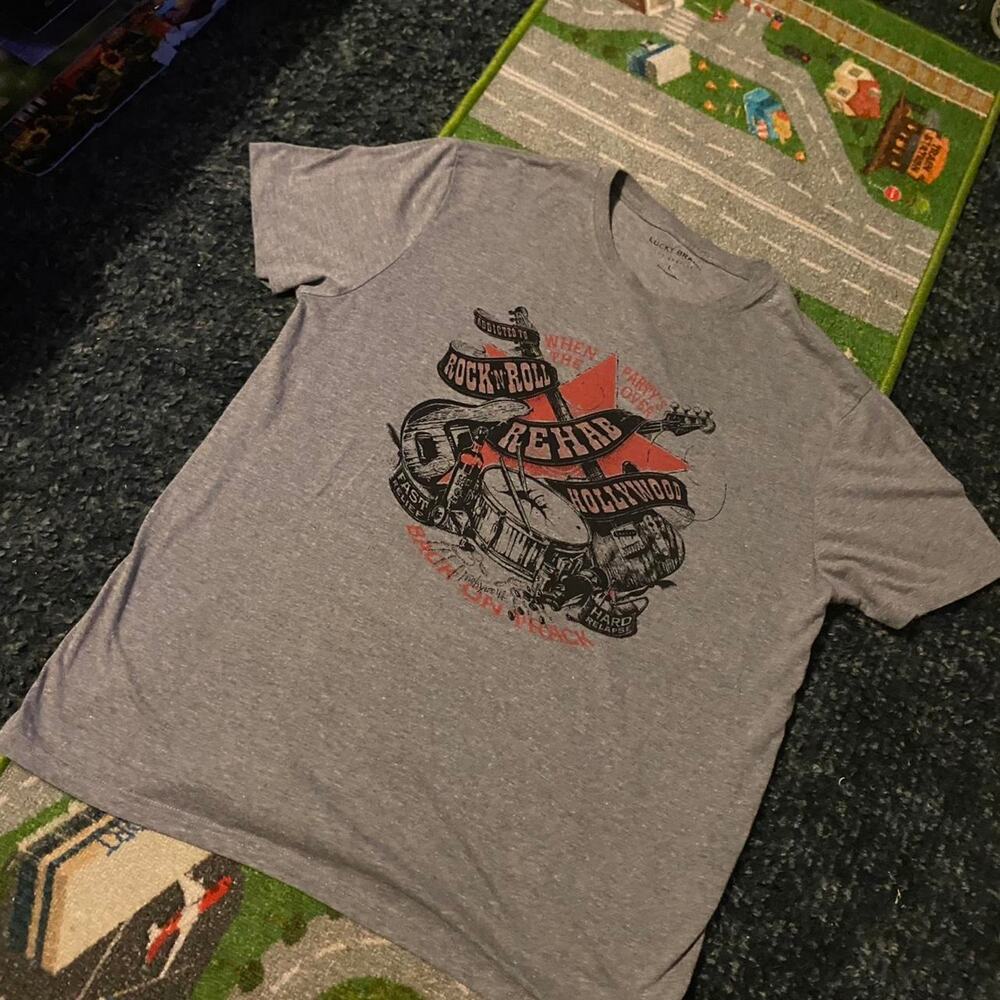 Lucky brand rock n roll t-shirt